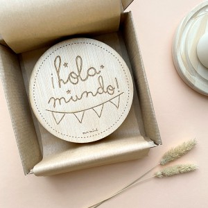 Nombre Baby Cards Wood