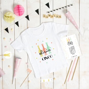 Conejitos Camiseta Cumple