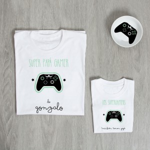 Pack Camisetas Superpapá Gamer