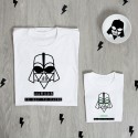 Pack Camisetas Superpapá Galaxia Blanco