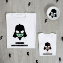 Pack Camisetas Superpapá Galaxia Negro