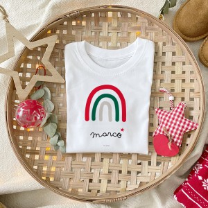 Camiseta Arcoiris Navidad