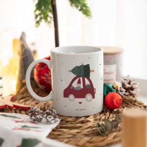 Taza Coche Papá Noel