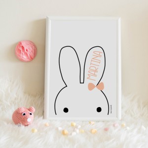 Lámina Bunny Coral