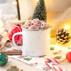 Taza Latón Bastón Navideño