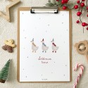 Lámina Ocas Navideñas