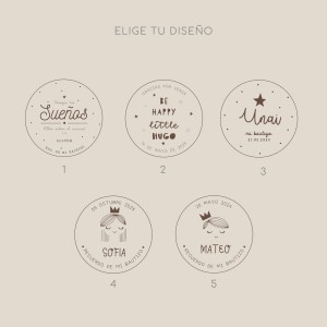 Pack Abridor o Espejo Madera Bautizo