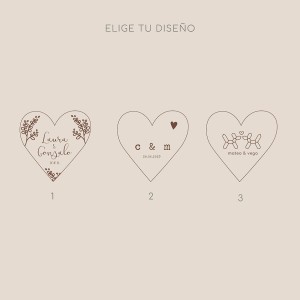 Pack Abridor o Espejo Corazón Nupcial