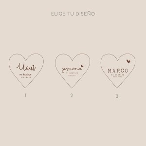 Pack Abridor o Espejo Corazón Bautizo