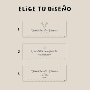 Calendario de Adviento Placa