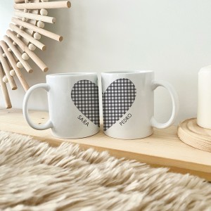 Dúo Tazas Enamorados Vichy