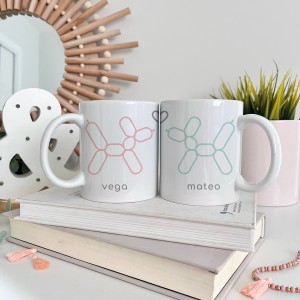 Dúo Tazas Enamorados Balloon Dog