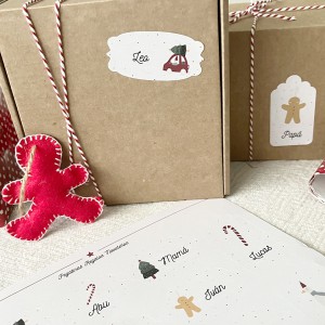 Pegatinas Regalos Navideños Gnomo