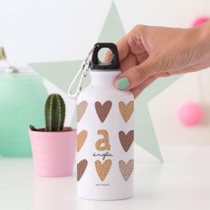 Botella Corazones