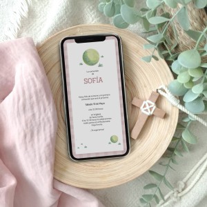 Invitación Digital Tenis Acuarela