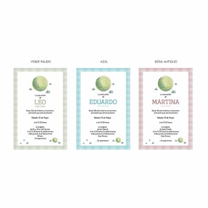 Pack Invitaciones Tenis Acuarela
