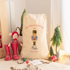 Saco regalos Cascanueces azul