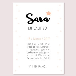 Pack Bautizo estrella coral