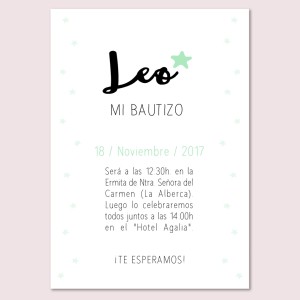 Pack Bautizo estrella mint
