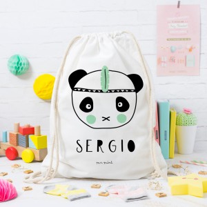 Mochila Panda mint