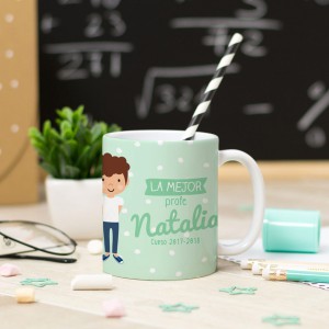 Taza Superprofe Puntos Mint