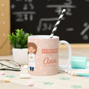 Taza Superprofe Puntos Coral