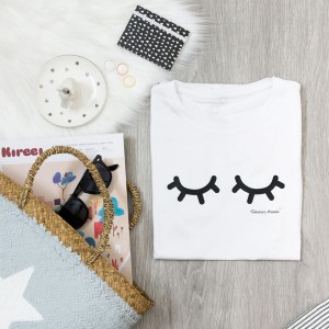 Camiseta Pestañas Mujer