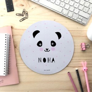 Alfombrilla Panda Sonriente Coral