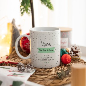 Taza Puntos Navidad