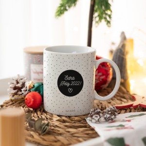 Taza Puntos Navidad