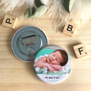 Pack Chapas Bautizo con fotografía