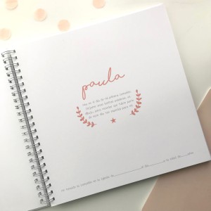 Libro de Firmas Estrella Coral 25x25