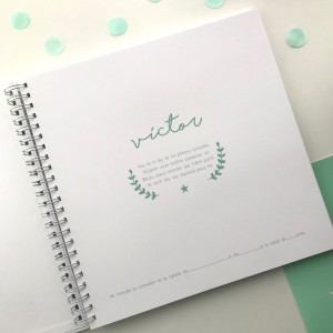 Libro de Firmas Estrella Mint 25x25