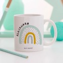 Taza "Todo va a ir bien" mint