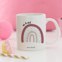 Taza "Todo va a ir bien" burdeos