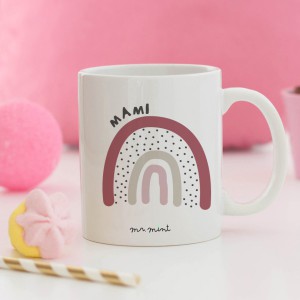 Taza "Todo va a ir bien" burdeos